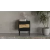 Cama INSERTO yöpöytä, 2 kpl, 50x40x61.5 cm, musta + LED