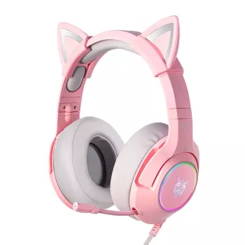 Kuulokkeet Onikuma K9 Pink RGB -pelihuulokkeet