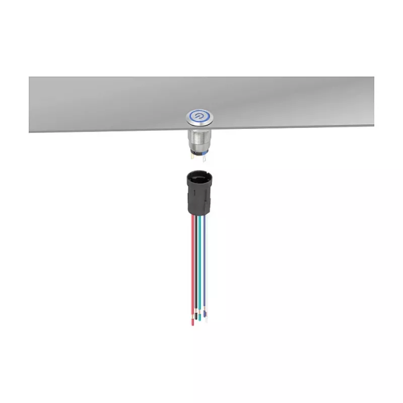 Delock 90792 Pistorasia 19 mm 5-napaiselle painikkeelle tai kytkimelle
