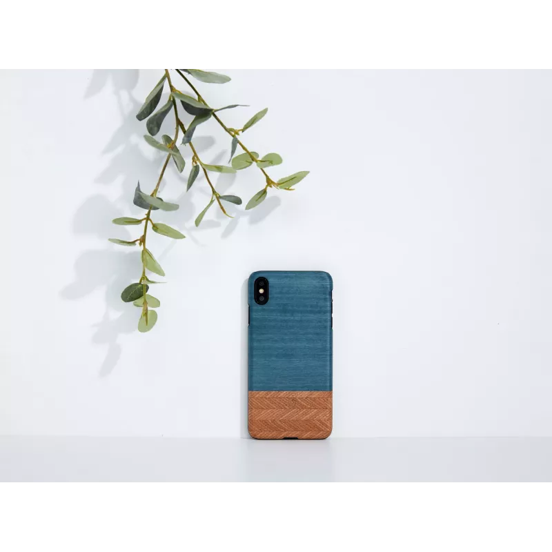 Älypuhelinkotelo man and wood iPhone XS Max:lle — Denim musta