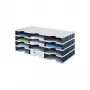 styro styrodoc trio - polystyreeni - musta - harmaa - 12 laatikkoa - 723 mm - 293 mm - 331 mm