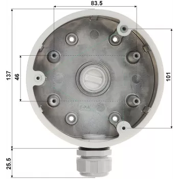 Kiinnike Hikvision DS-1280ZJ-PT6