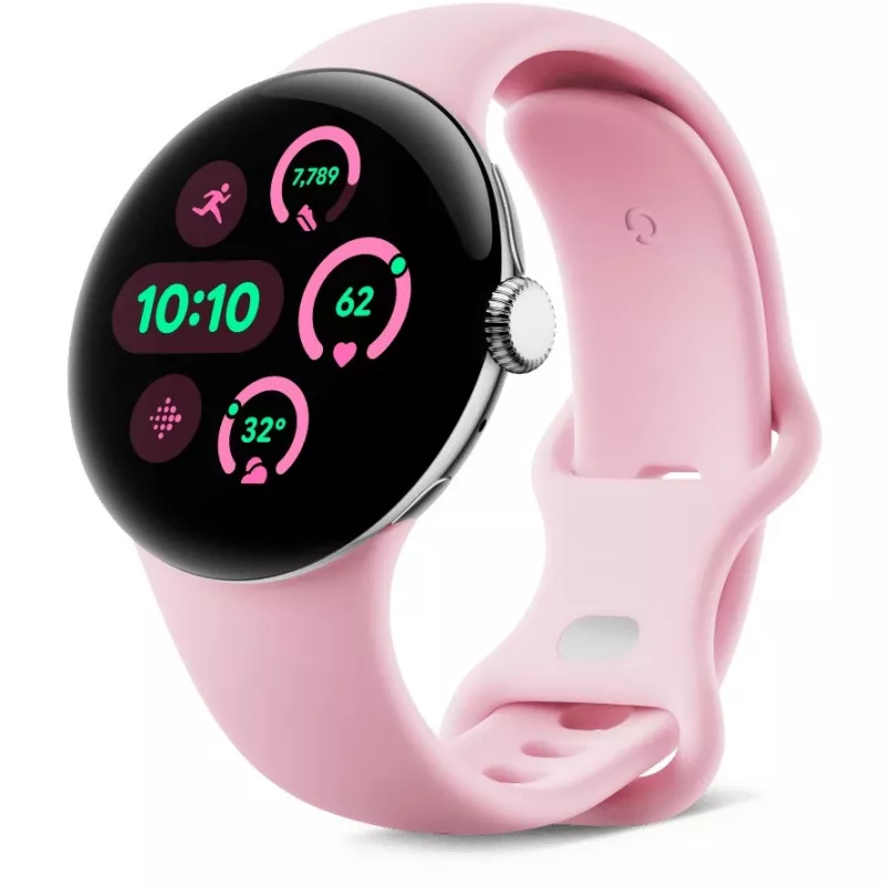Google Pixel Watch 3 - 41 mm - alumiini, kiillotettu hopea