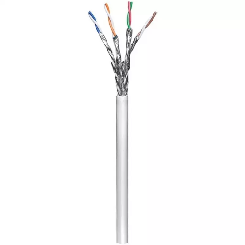 Wentronic Goobay CAT 6 verkkokaapeli, S/FTP (PiMF), harmaa, 305 m – CCA kupariseos, AWG 23/1 (solid), PVC (95696)