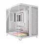 PC-kotelo Corsair AIR 5400 LX-R RGB iCUE LINK miditorni valkoinen — ATX/EATX/Micro-ATX/Mini-ITX, karkaistu lasi, 1×3,5 tuuman + 2×2,5 tuuman paikat, 120 mm tuuletintuki