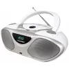 CD-tallennin BLAUPUNKT BB14WH — CD-tallennin MP3-toistolla, USB, LCD, kello, 2x1 W kaiuttimet, hopea/valkoinen