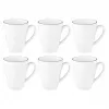 6 mukin sarja SELECT SELTMANN LIDO musta LINE – keraamiset mukit, 6 kpl:n pakkaus