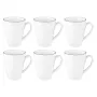 6 mukin sarja SELECT SELTMANN LIDO BLACK LINE – keraamiset mukit, 6 kpl:n pakkaus
