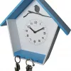 NeXtime kello 3109bl Cuckey, 30,5x33x11 cm, seinäkello, sininen/valkoinen