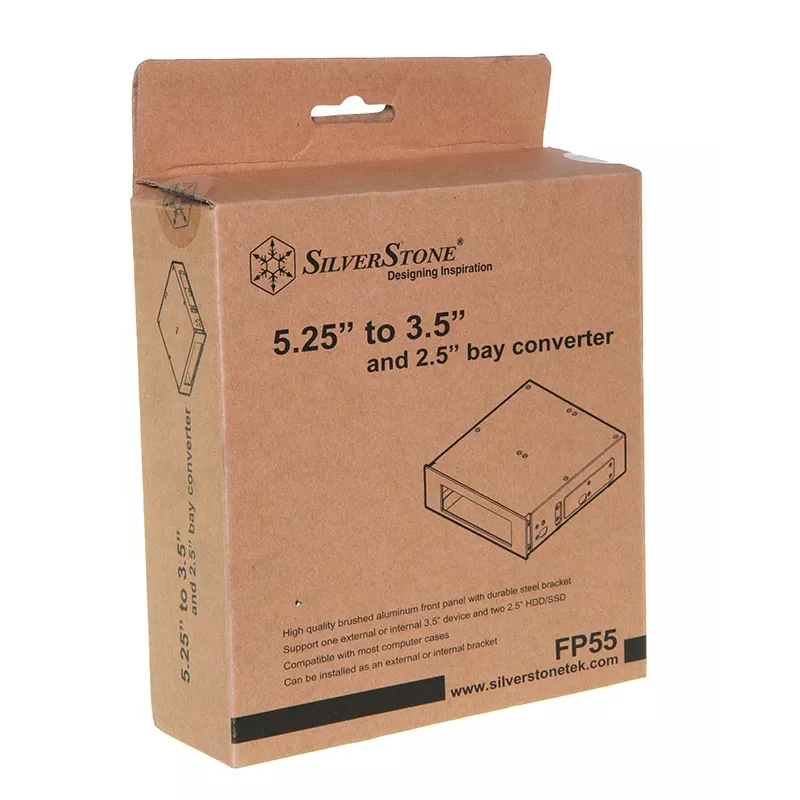 SilverStone FP55 - tallennusasemakehysadapteri - 13,30 cm (5,25