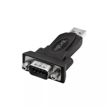 LogiLink AU0002F RS-232 USB 2.0 sovitin pistoke musta