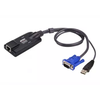 ATEN USB - VGA Cat5e/6 KVM-sovitinkaapeli (CPU-moduuli), Virtual Media -tuella