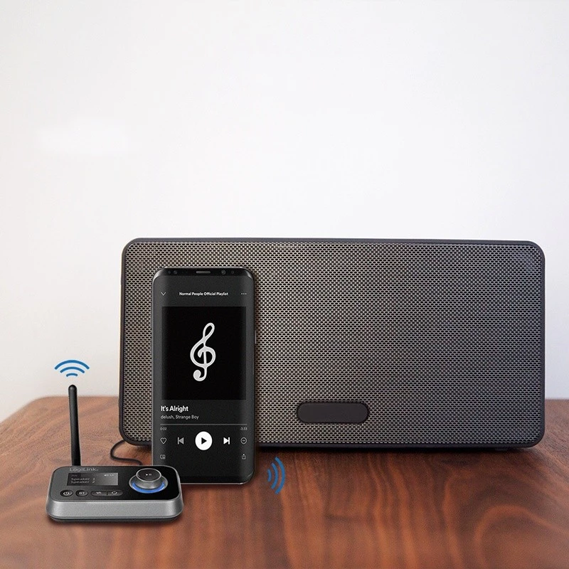 LogiLink BT0062 Bluetooth-audiolähetin/vastaanotin BT 5.0 10 m kantama