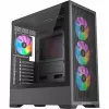 PC-kotelo Silentware Core 100 A-RGB musta — malli CORE100Schwarz, A-RGB-valaistus, Mid-Tower-kokoluokka