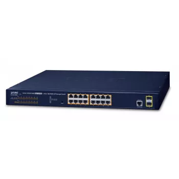 Hallittava kytkin PLANET GS-4210-16P2S