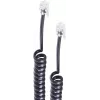 shiverpeaks ®-BASIC-S puhelimen kuulokkeen spiraalikaapeli 2x 4P4C, valkoinen, 4,0 m (BS70134)