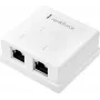 Renkforce verkkosovitin pinta-asennus CAT 6 2-porttinen Valkoinen (RF-4540914)