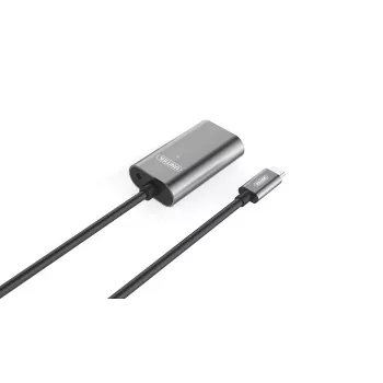 USB-kaapeli UNITEK U305A 5m USB 3.2 Gen 1 USB C harmaa