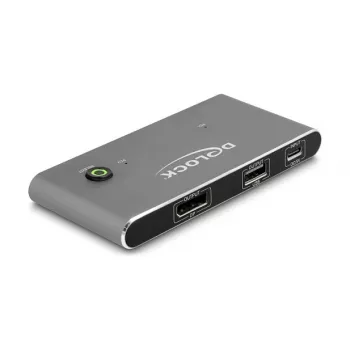 KVM-kytkin DeLOCK 11487 USB 8K Ultra HD 144 Hz