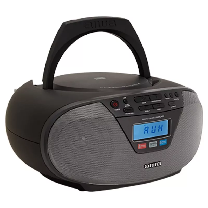 Audiomikrojärjestelmä Aiwa BBTU-400BK, CD/MP3/FM-PLL/BT-soitin (musta)