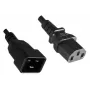 Microconnect PE030605 virtajohto musta 0,5 m C13-liitin C20-liitin