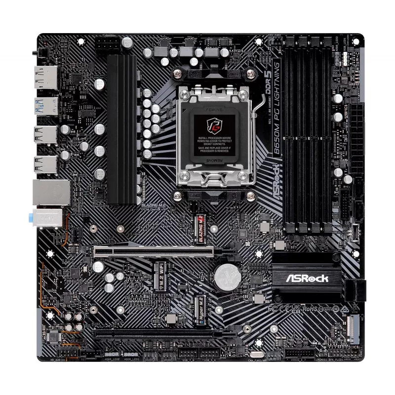 ASRock B650M PG Lightning AM5 Micro-ATX emolevy