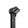 CableMod Basics yleiskaapeli 12V 2x6, 90° liitin, 16-pin - 16-pin - musta, 60 cm, Var. B