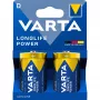 Varta LONGLIFE Power D -paristo — 2 kpl:n pakkaus