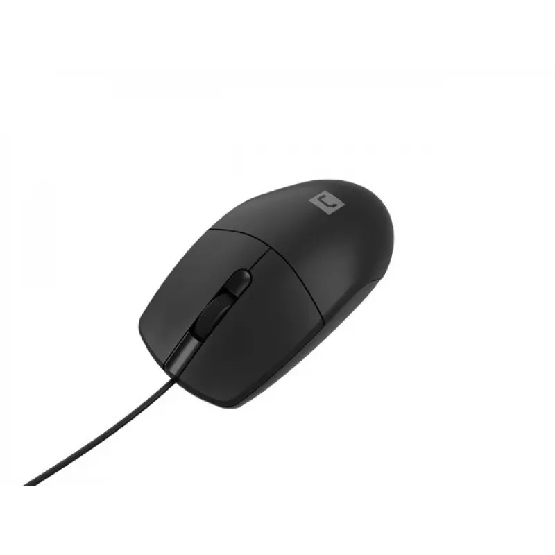 Langallinen toimistohiiri NATEC Ruff Plus USB Type-A, oikeakätinen, 1200 DPI, 3 painiketta, musta