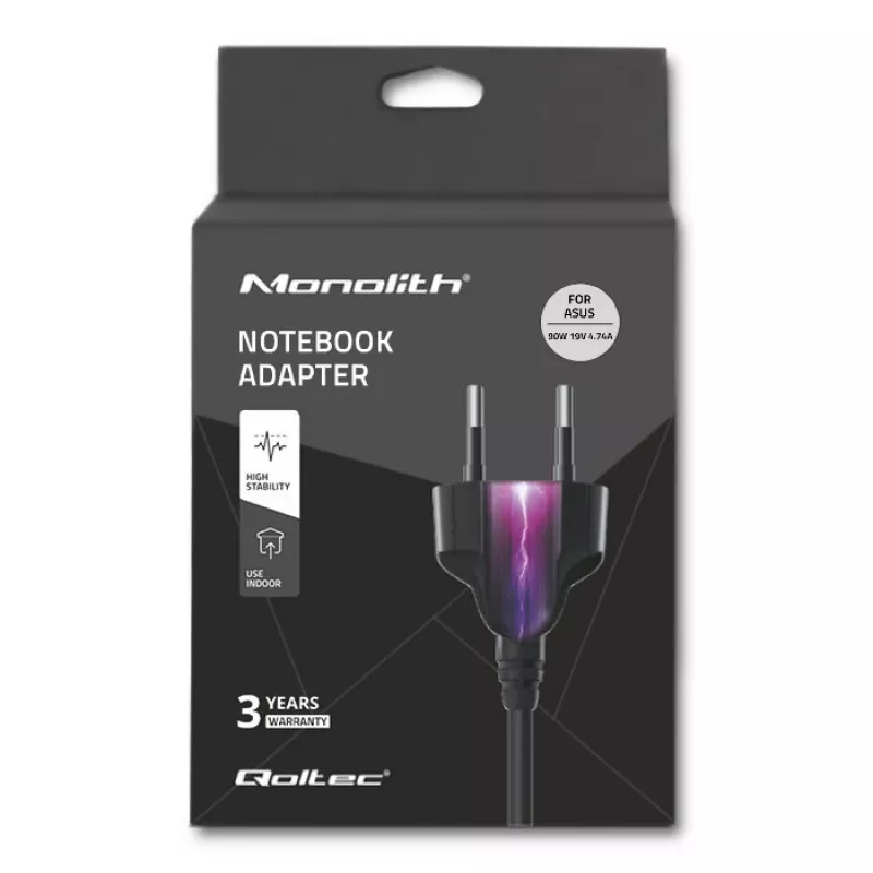 Qoltec 50071 90W virtalähde/adapteri sisäkäyttöön musta