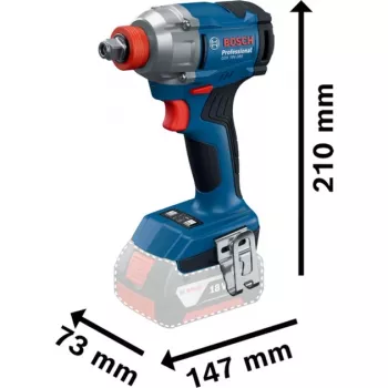 Akkukäyttöinen iskuruuvinväännin GDX 18V-285 Professional, 18 V (sininen, 2x litiumioniakku 4,0 Ah, L-BOXX-laatikossa)