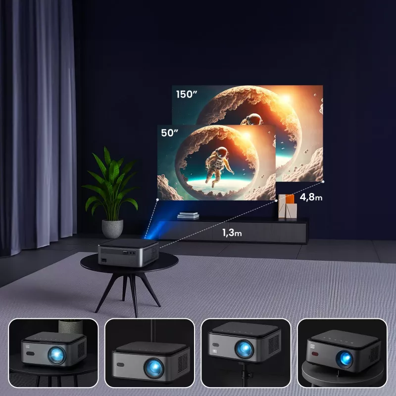 Extralink projektori Smart Life Vision Pro 450 ANSI, 1080p, Android 9.0