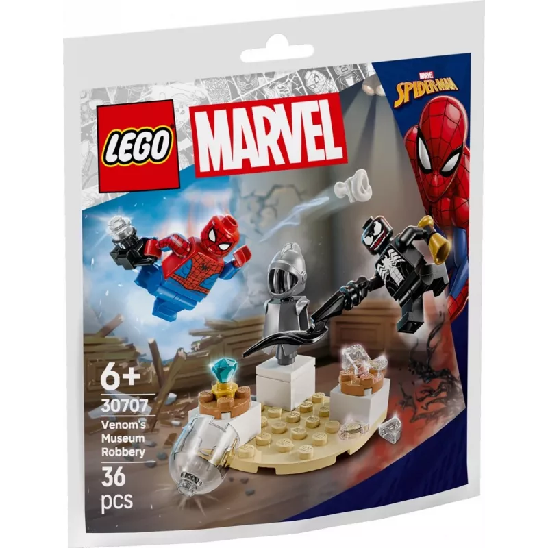 Rakennuslelu LEGO Venoms Museumsraub Polybag-setti 30707 – Marvel Super Heroes, pieni keräilysetti