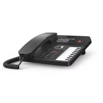 DECT-puhelin Gigaset DESK 800A langallinen luuri 200 puhelinluettelomerkintää musta