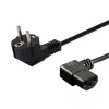 Virtajohto SAVIO CL-115 IEC C13 pistokkeeseen, 1,2 m, musta