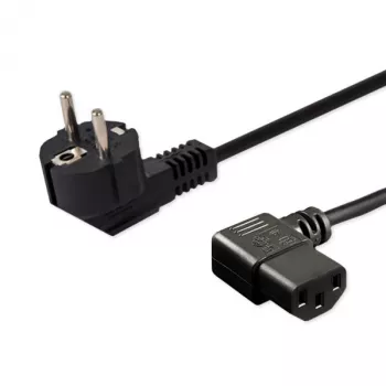 Virtajohto SAVIO CL-115 IEC C13 pistokkeeseen, 1,2 m, musta