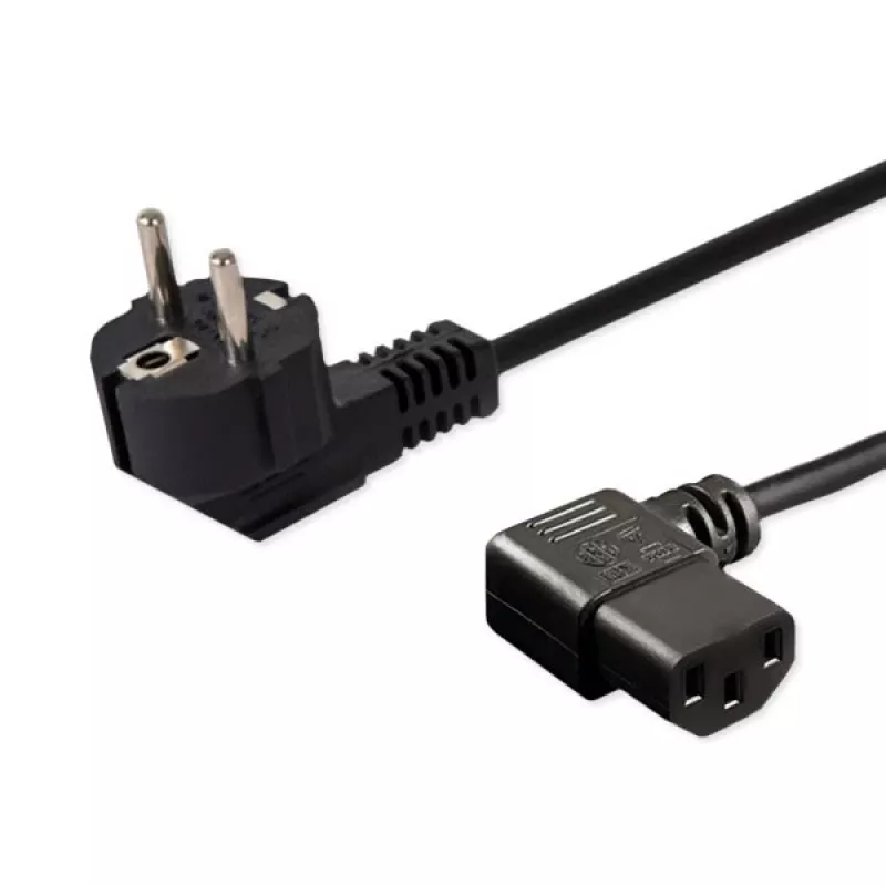 Virtajohto SAVIO CL-115 IEC C13 pistokkeeseen, 1,2 m, musta