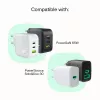 Kaapeli USB-C-USB-C PowerStream 100W punottu 1,2m valkoinen