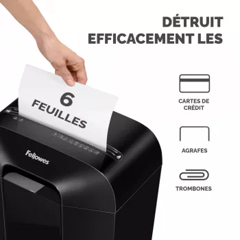 Powershred | LX25 | musta | 11,5 L | luottokorttien silppuaminen | dB | paperinkäsittely standardi/tulo 6 arkkia kerrallaan | silppuri | takuu 24 kuukautta
