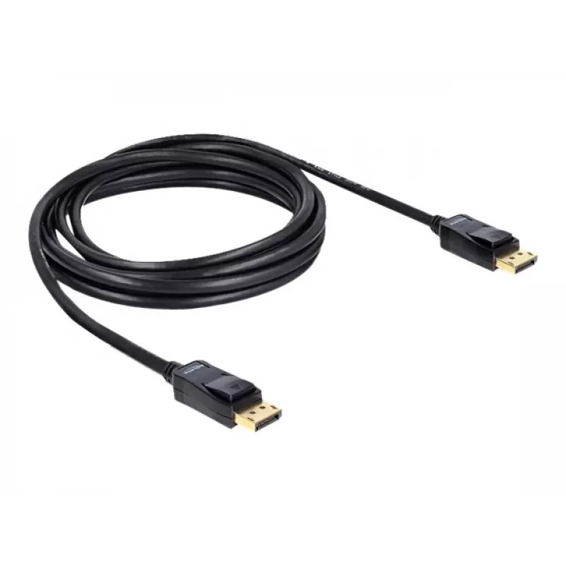 DisplayPort-kaapeli DeLOCK 82424 3 m uros-uros kulta musta