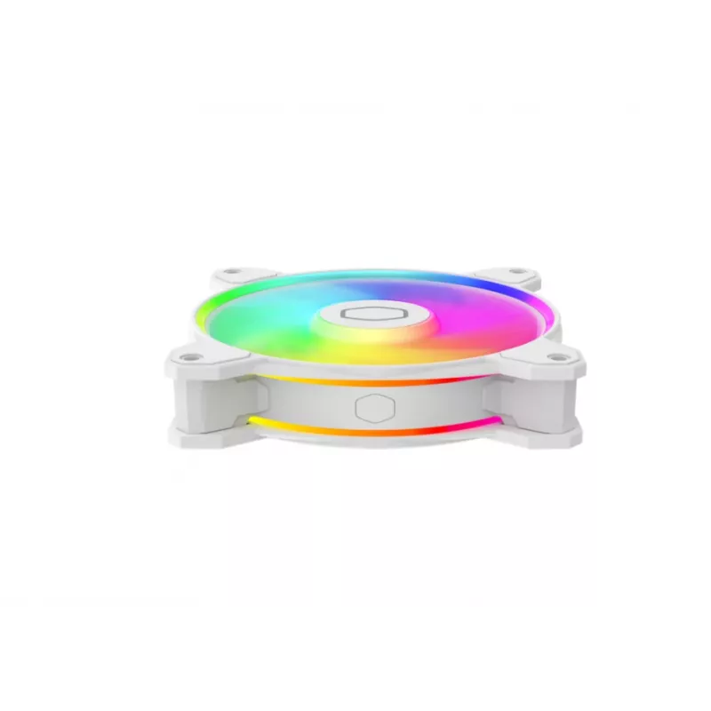 Cooler Master MasterFan MF120 Halo2 White Edition MFL-B2DW-21NP2-R2 120 mm ARGB-koteloviuhka, 27 dB, 51,88 CFM, valkoinen