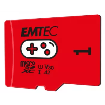 Emtec 1TB UHS-I U3 V30 A2 Gaming Rouge flash-muisti ECMSDM1TXCU3G