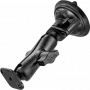 RAM Mounts Twist-Lock litteä imukuppi-kaksoispalloteline musta RAP-B-166-2U