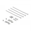 Patch-paneeli DELOCK Mini Desktop RJ45 4-porttia Cat.6A suojattu musta, metalli, 90×22×93 mm