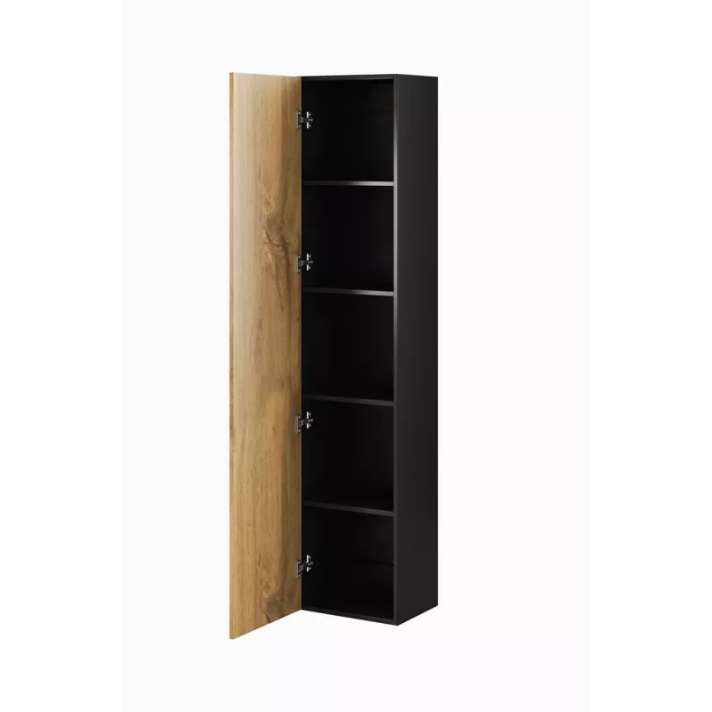 Cama olohuonekaappisarja VIGO 1 musta/valkotammi