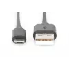Assmann USB 2.0 -liitäntäkaapeli. Type-A - Micro-B M/M. 3,0 m. USB 2.0 -yhteensopiva. UL. musta (AK-300110-030-S)