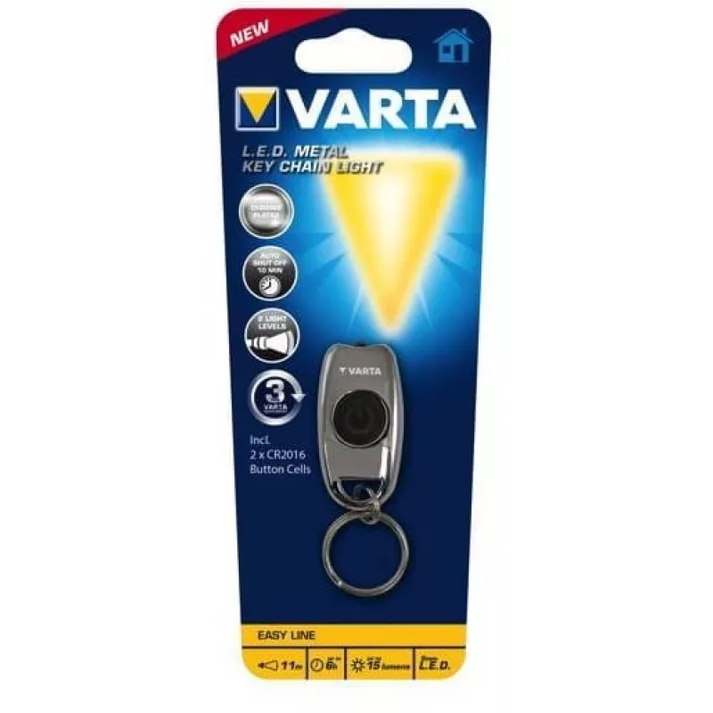 Avaimenperä-taskulamppu Varta L.E.D. METAL KEY CHAIN LIGHT
