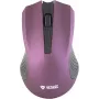 2,4 GHz optinen symmetrinen langaton hiiri, 3 painiketta, violetti