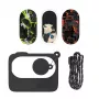 Suojakotelo Sunnylife Insta360 GO 3 musta tarroilla – kova matkalaukku actionkamera ja lisävarusteet