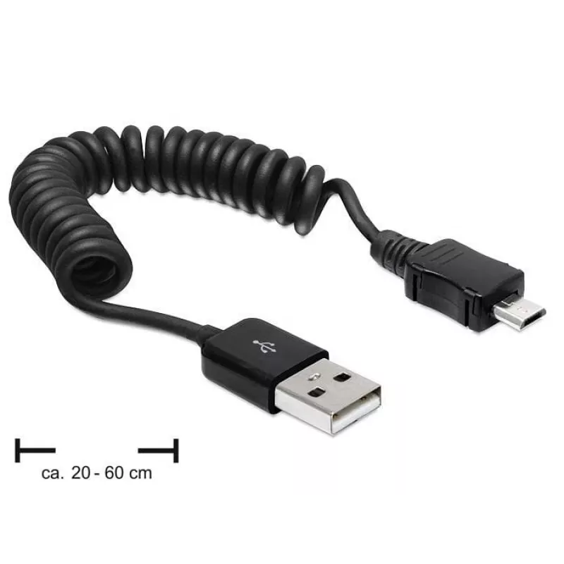 USB-kaapeli DeLOCK USB 2.0-A/USB micro-B 0,6 m